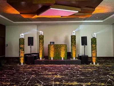 4 Columnas Follaje Verde en Hilton La Sabana